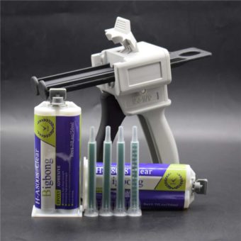 Dispensing Gun Manual Applicator Adhesive Dispenser 50ml Epoxy Glue for Stone Metal Tile Wood Marble