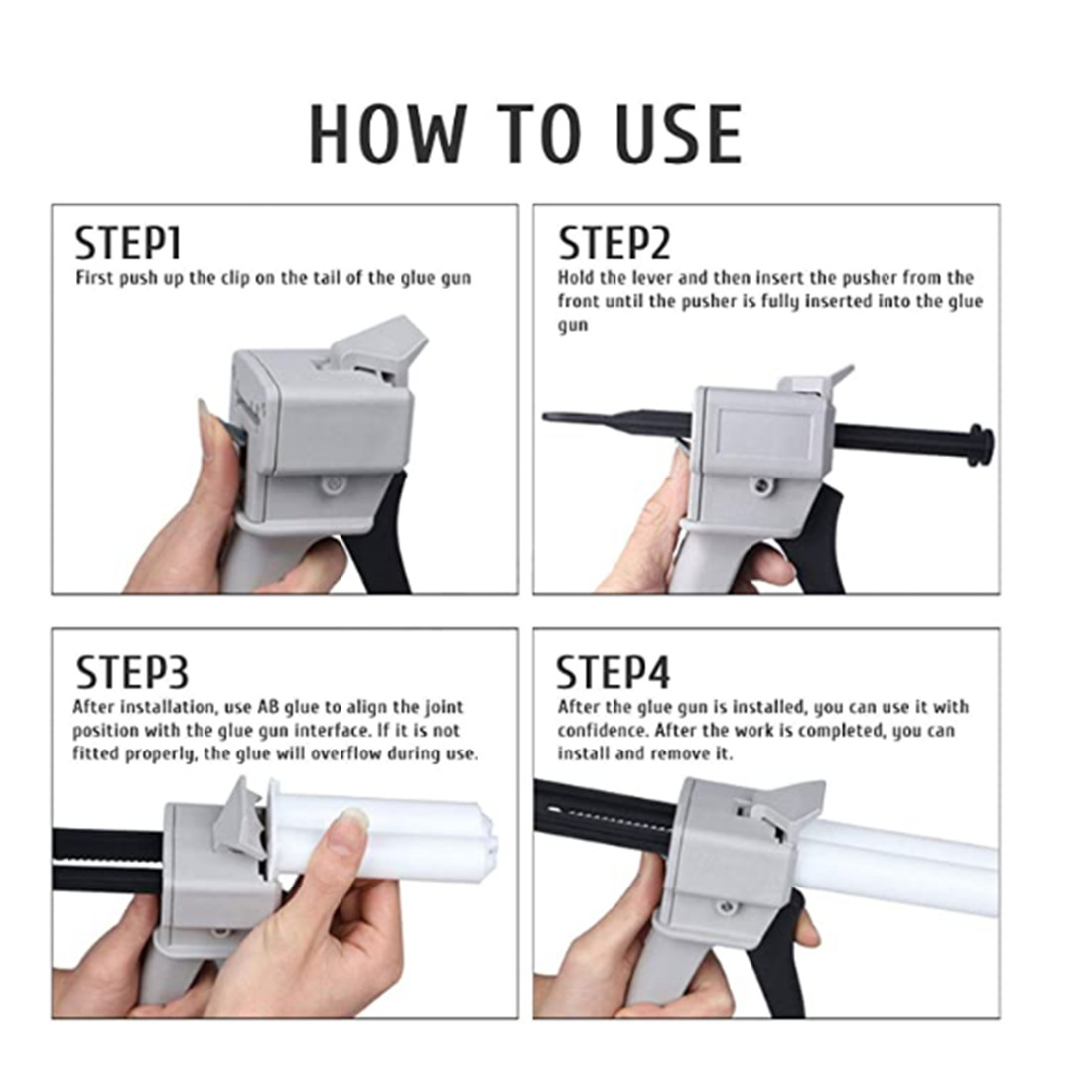 Dispenser Gun, 30ml Single Tube Glue Gun Impression Mixing - View #6