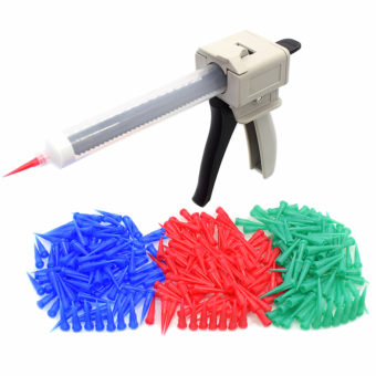 55cc Manual Adhesive Applicator Gun Dispensing Syringe apered Dispensing Tip