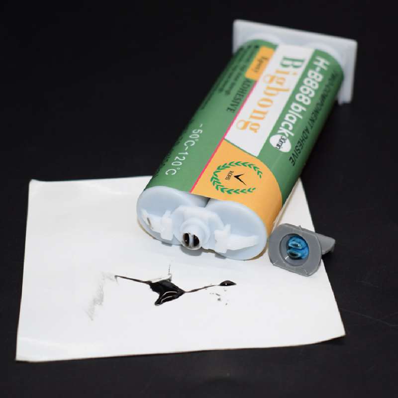 20Pcs High Temperature Black 120Degrees Epoxy Adhesive Bonding Metal