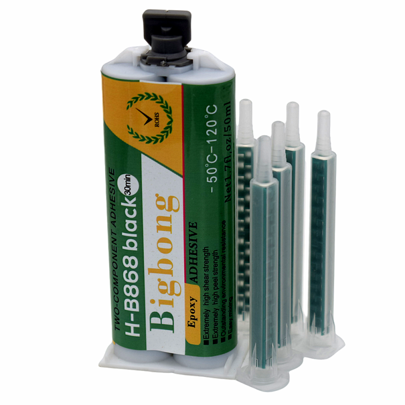 20Pcs High Temperature Black 120Degrees Epoxy Adhesive Bonding Metal Plastic Stone Bigbong