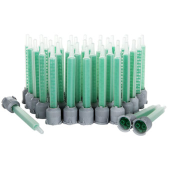 50 Pcs 3.5 Inch Epoxy Mixing Nozzle Tip for Adhesive Gun Applicator General type Ratios 1:1 & 2:1