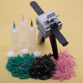 30cc Glue Dispenser Syringe Barrel Tapered Dispensing Needle Tips Manual Glue Gun Tool