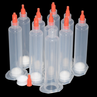 10pcs Glue Dispensing 10ml Industrial Syringe Tube Glue Adhesives Dispenser 10cc Syringes Barrels with Needle Plug Tips Caps