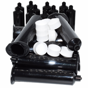 200pcs 30cc Black Syringe Barrel 30ml Glue Adhesive Dispenser Industrial Syringe Dispensing Glue Tube for 30ml UV Glue Guns Tool