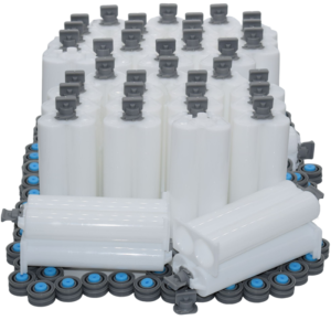 1000pcs 50ml Empty Cartridges 1:1 Dual-Barrel Glue Tube with Cap and Sealing Pistons