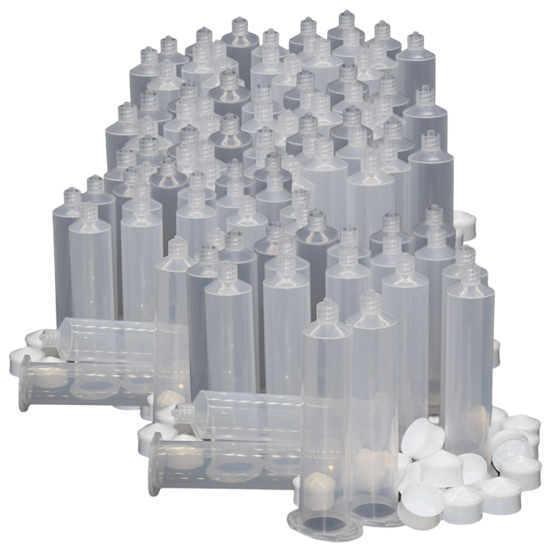 100pcs 30cc Industrial Syringe Adhesive Dispenser Glue Tube 30ml