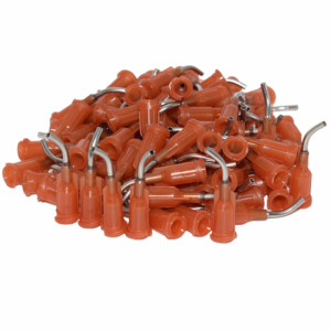 1000pcs Adhesive Glue Dispensing Needle Liquid Glue Dispenser 45 Degree Bent Blunt Tips 15G Tapered Needles Bent Dispensing Tips