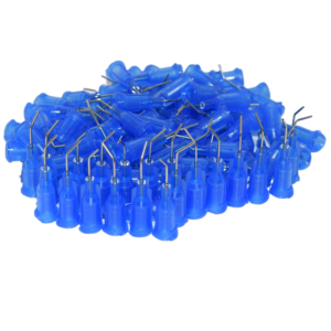 6000pcs 22G Bent Glues Dispensing Tips Adhesives Dispensing Needle Liquid Glue Dispenser 45 Degree Bent Tapered Needles Tips Set