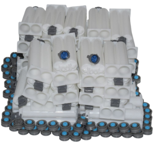 600pcs 50ml AB Epoxy Glue Cartridge 1:1 Empty Barrel 2-Part Glue Cartridges for 50ml Caulking Gun Dispenser 1:1 Glue Guns Tools
