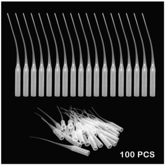 100pcs Instant Adhesive Glue Tips Glue Tips Precision Glue Micro-Tips For DIY Hobby Crafting Lab Dispensing