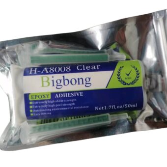 Bigbong Epoxy Glue Adhesive 50ml Resin Strong Adhesives 1:1 Transparent Bonds AB Glues with 2pc Mixed Tube Static Mixing Nozzles