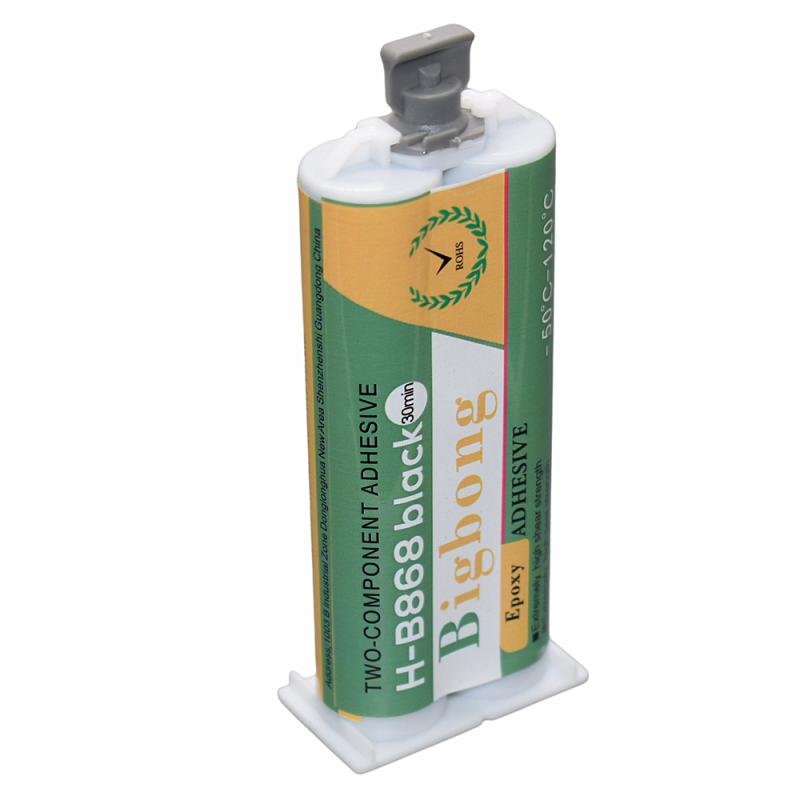 Black epoxy adhesive for plastic