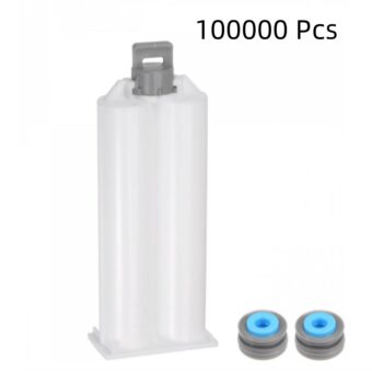 10000Sets 50ml Epoxy Acrylic Acid Disposable Dual Glue Cartridge 1:1 With Gray Piston
