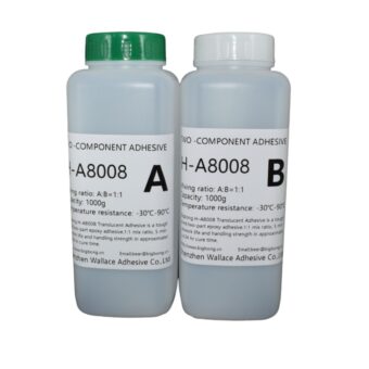TWO PART CLEAR EPOXY ADHESIVE H-A8008 METAL PLASTIC BONDING GLUE