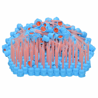 3000Pcs Epoxy Mixing Nozzles Blue-Orange Impression Acrylic Mixing Tips 4:1/10:1 Ratio (Pointed)